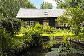 Spreewald house on Fliess river