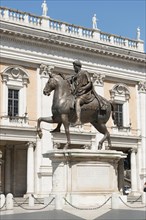 Bronze equestrian statue of Emperor Marcus Aurelius