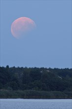Partial lunar eclipse on 07/08/2017