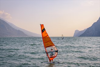 Windsurfer on Lake Garda