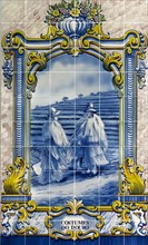 Hand-painted azulejo