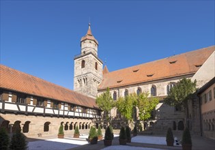 Romanesque cloister and Evangelical Church