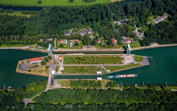 Aerial view of Dorsten Lock