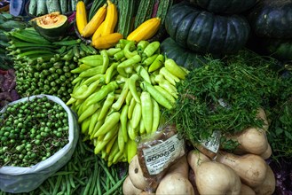 Fruit and vegetables in Nuwara Eliya market hall