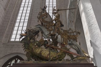 Sculpture Saint George with the dragon