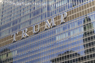 Lettering on Trump Tower