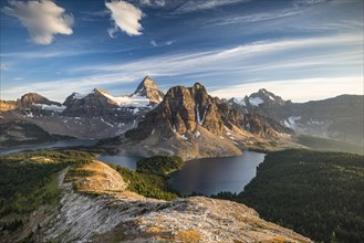 View from the summit of Mount Nublet on Mount Assiniboine