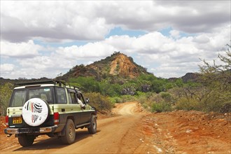 SUV in Tsavo West National Park
