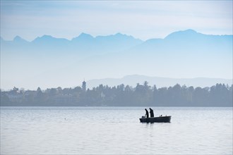 Fisherman in boat