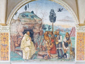 Fresco of Benedict Instructs the Peasants by Sodoma