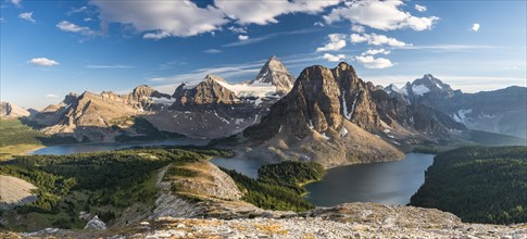 View from the summit of Mount Nublet on Mount Assiniboine