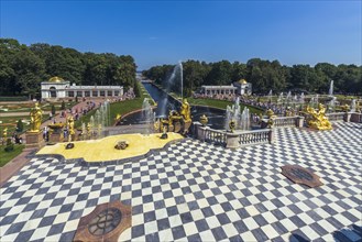 Main channel of The Peterhof Palace