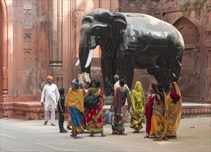 Indian people at Elephant Gate
