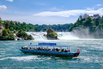 Tour boat on Rhein Falls