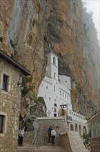 Ostrog Monastery built in rock