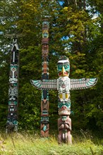 Native American totem poles