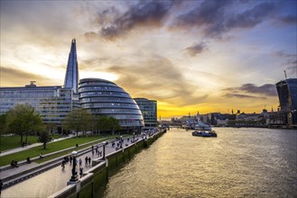 Riverside promenade on the Thames