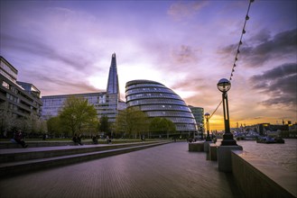 Riverside promenade on the Thames