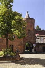 Medieval city walls with Lindenpforte
