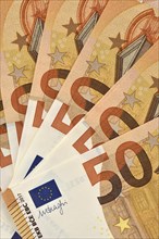 Fan with 50 euro banknotes