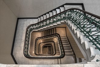 Old staircase in a former office building