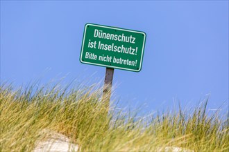 Signboard in a dune