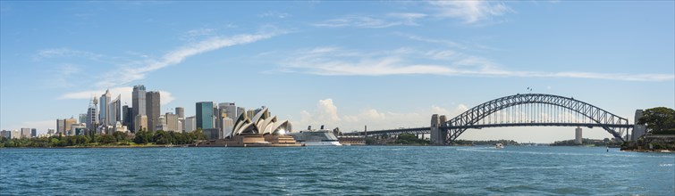 View of Sydney with Opera House and Harbor Bridge