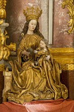 Figure of St. Mary holding baby Jesus