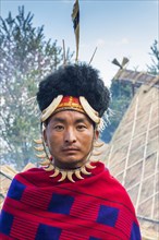 Naga tribal man in traditional outfit