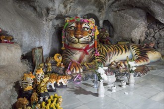 Worship of a tiger character in the Tiger Cave