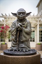 Yoda sculpture in front of Lucasfilm headquarters