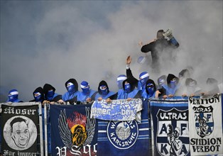 Radical fans at soccer match