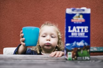 Child with cup