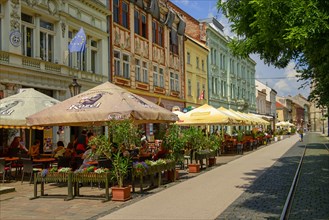Main street with gastronomy