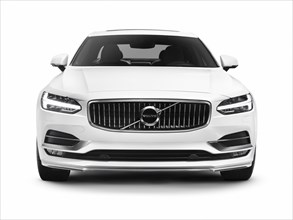 White 2017 Volvo S90 T6 AWD luxury car