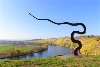 Sculpture in Motion at the Wine Terrace near Kirchheim am Neckar