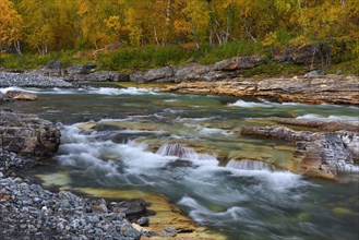 Autumn Landscape on the Abiskojakka River