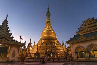 Golden Stupa at dusk
