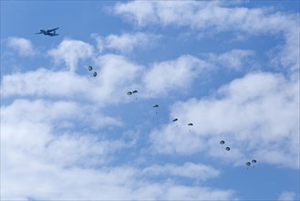 Skydivers near Langenargen