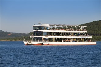 Passenger ship Trimaran MS Brombachsee Lake Brombachsee