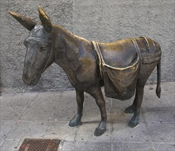Donkey Bronze figure