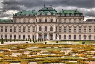 Belvedere Palace with castle garden