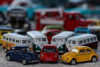 Various colorful toy cars