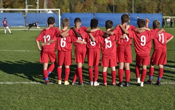 Junior soccer players
