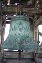 Bell in the bell tower of Sveti Stosija Cathedral