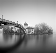 The Abbey Bridge connects Berlin Treptow Kopenick across the Spree with the Island of Youth