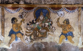 Hindu god Shiva and Hindu Goddess Parvati