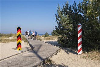 Boardwalk to Baltic Sea beach
