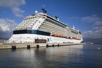 Celebrity X Silhouette cruise ship moored in port