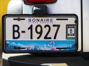 License plate of a car